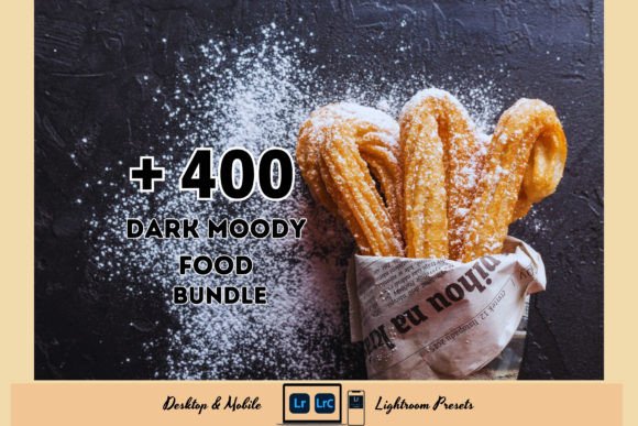 Download 400+ Dark Moody Food Lightroom Presets - Premium Bundle